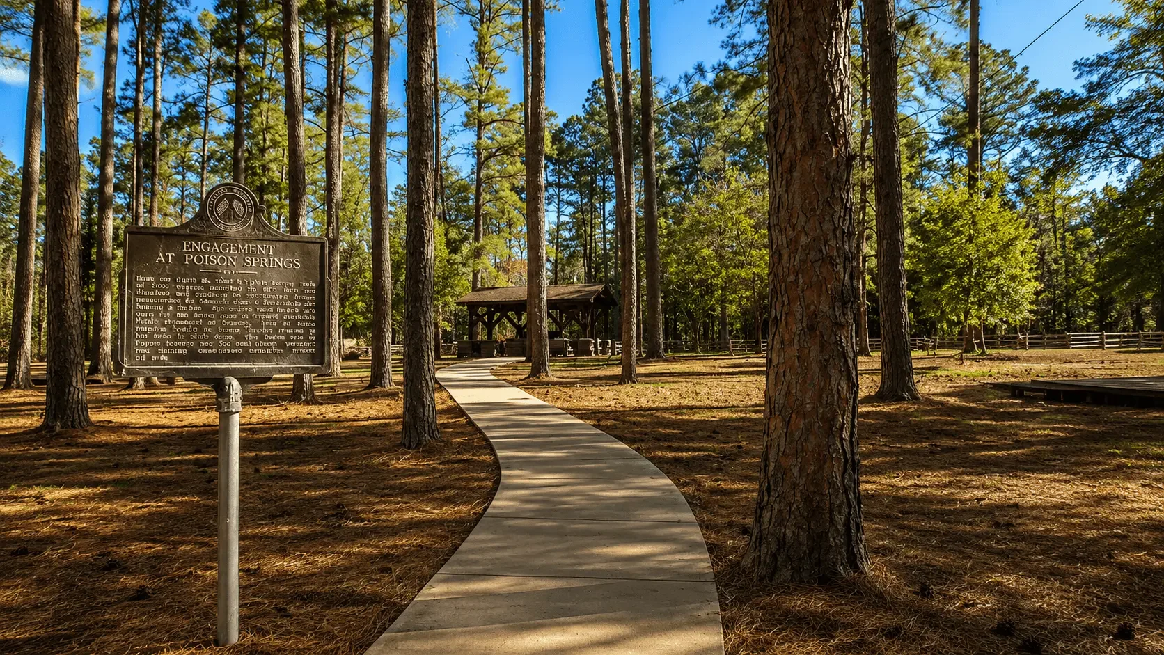 Featured view of Poison Springs Battleground State Park in Chidester, Arkansas