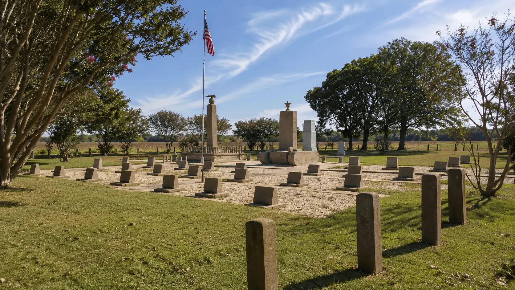 Featured view of Rohwer Relocation Center Memorial Cemetery in Rohwer, Arkansas
