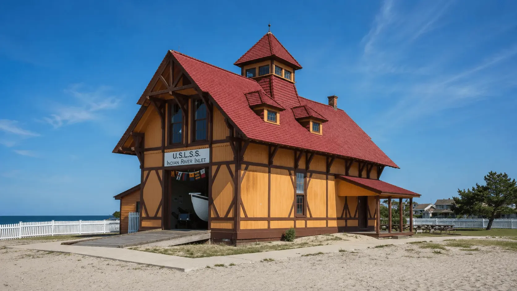 Featured view of Indian River Life-Saving Station in Rehoboth Beach, Delaware