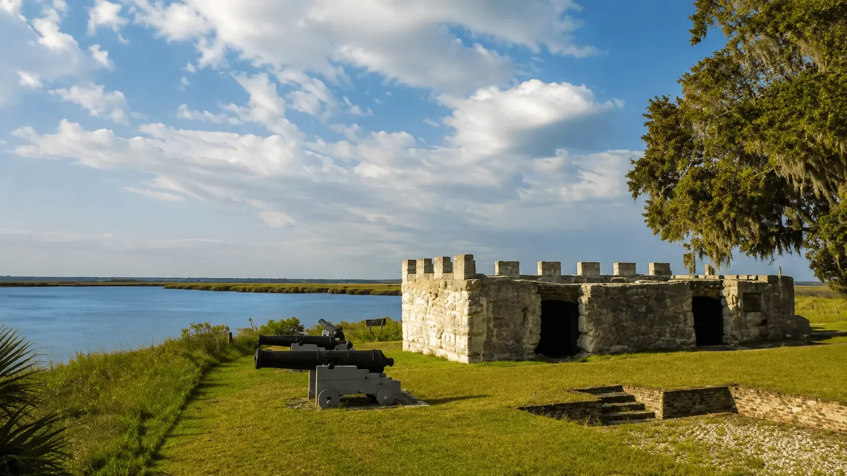 Featured view of Fort Frederica National Monument in St. Simons Island, Georgia
