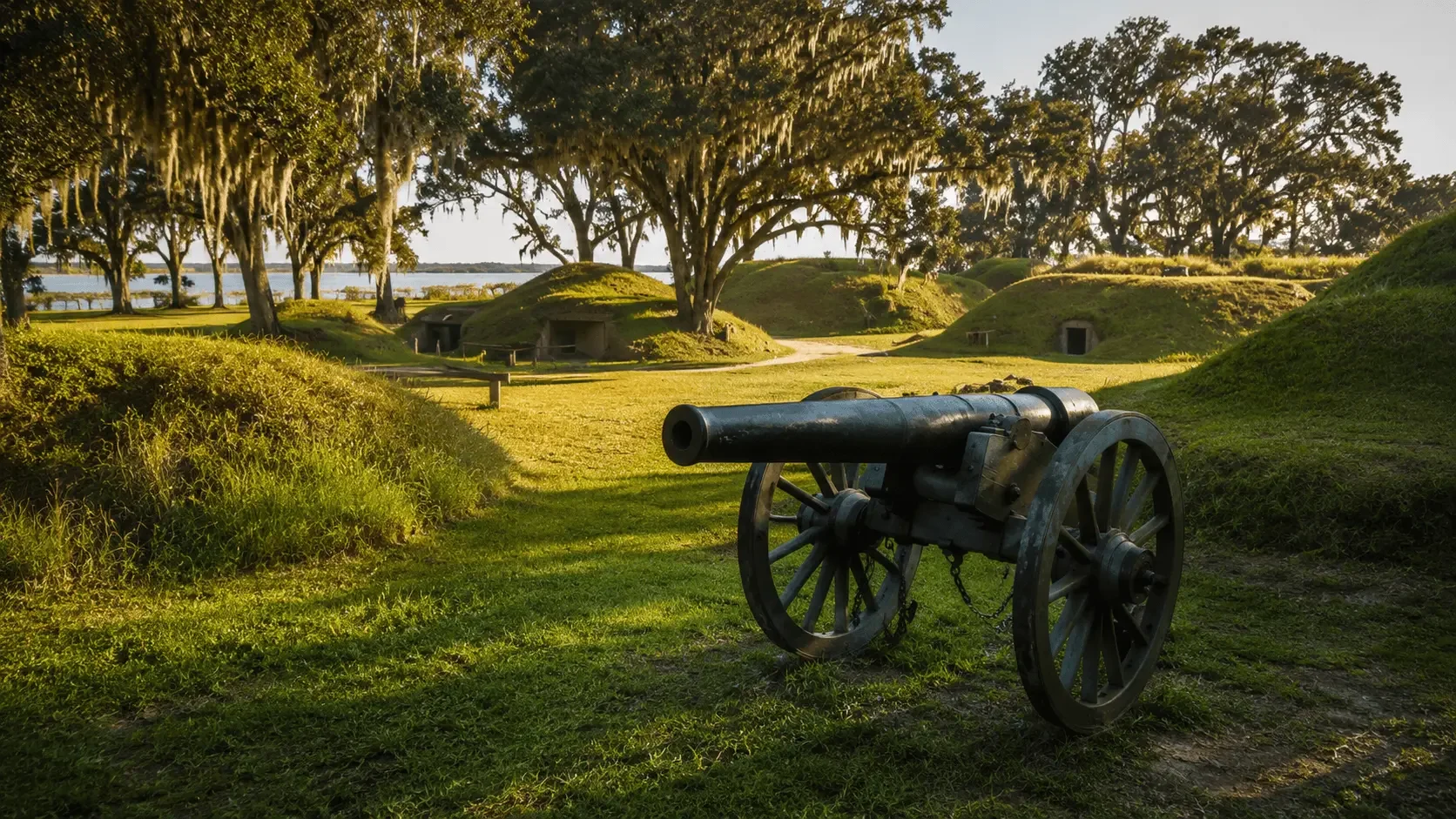 Featured view of Fort McAllister State Park in Richmond Hill, Georgia