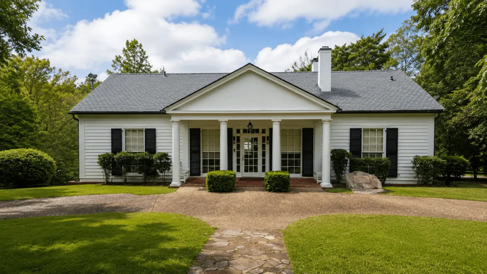 Featured view of Roosevelt's Little White House State Historic Site in Warm Springs, Georgia