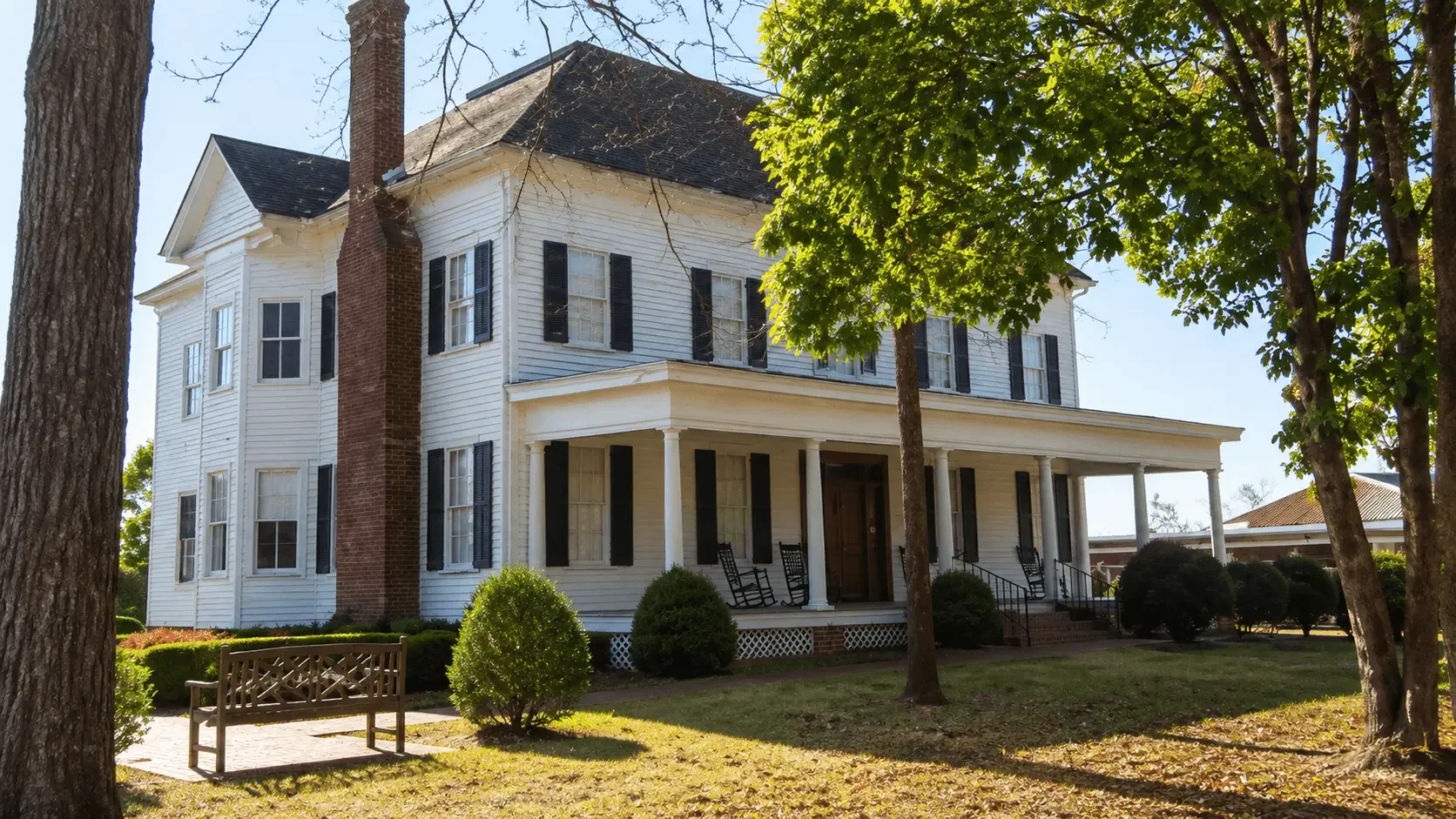Featured view of The Brown House Museum in Sandersville, Georgia
