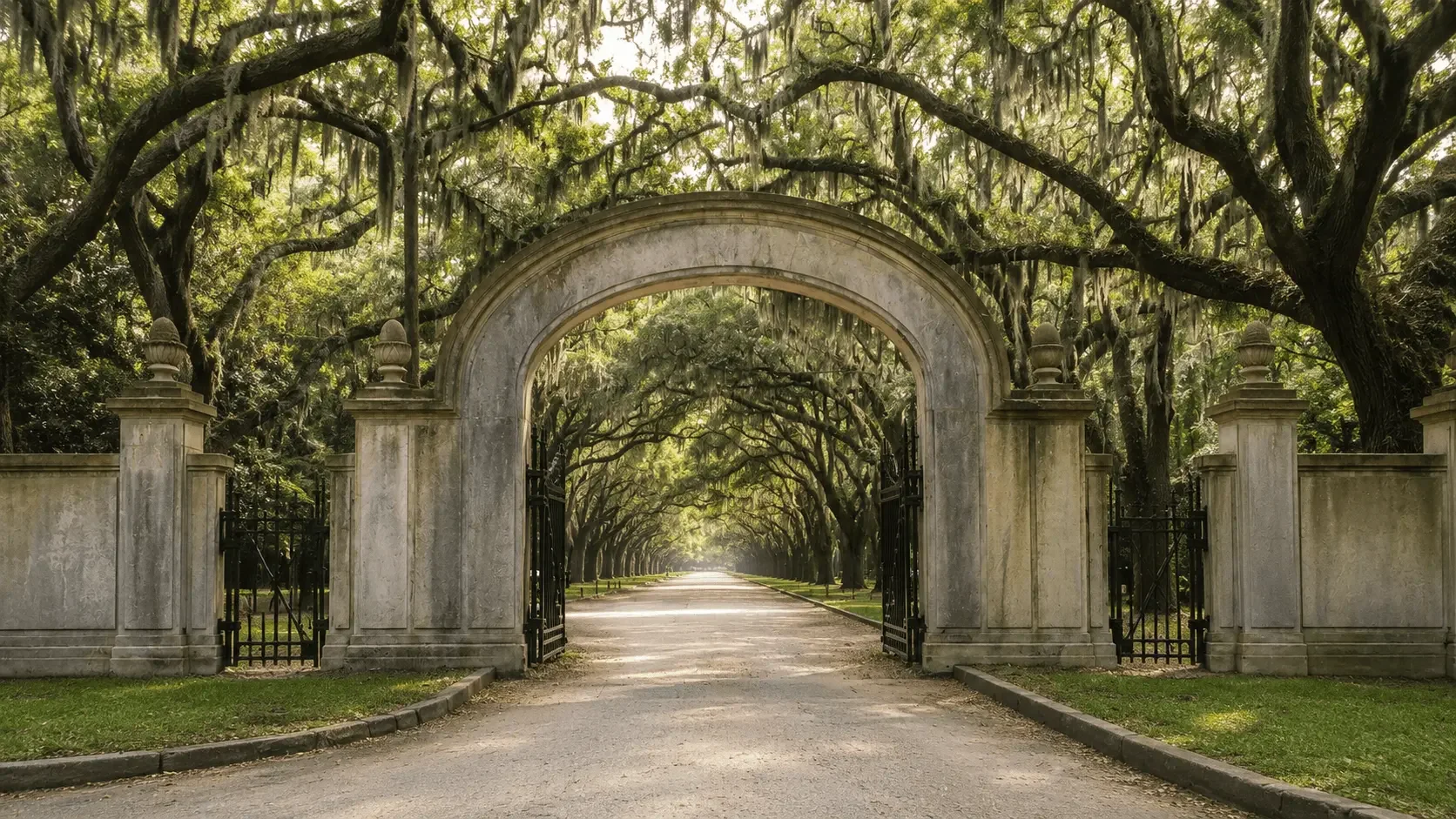 Featured view of Wormsloe State Historic Site in Savannah, Georgia