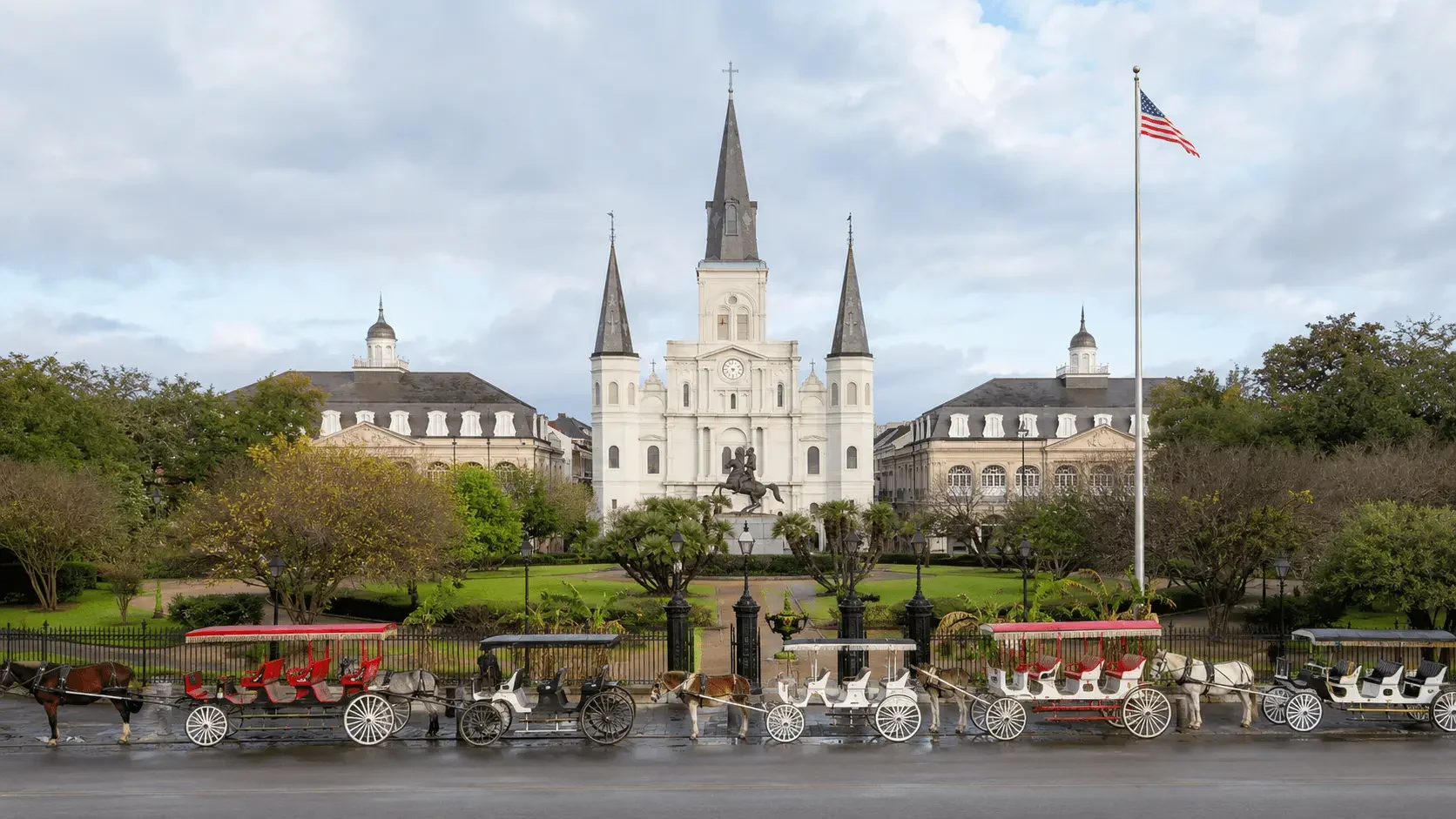 Featured view of Jackson Square in New Orleans, Louisiana