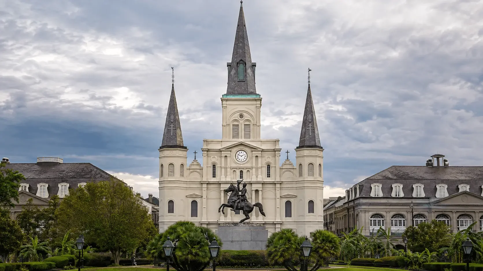 Featured view of Cathedral-Basilica of Saint Louis King of France in New Orleans, Louisiana