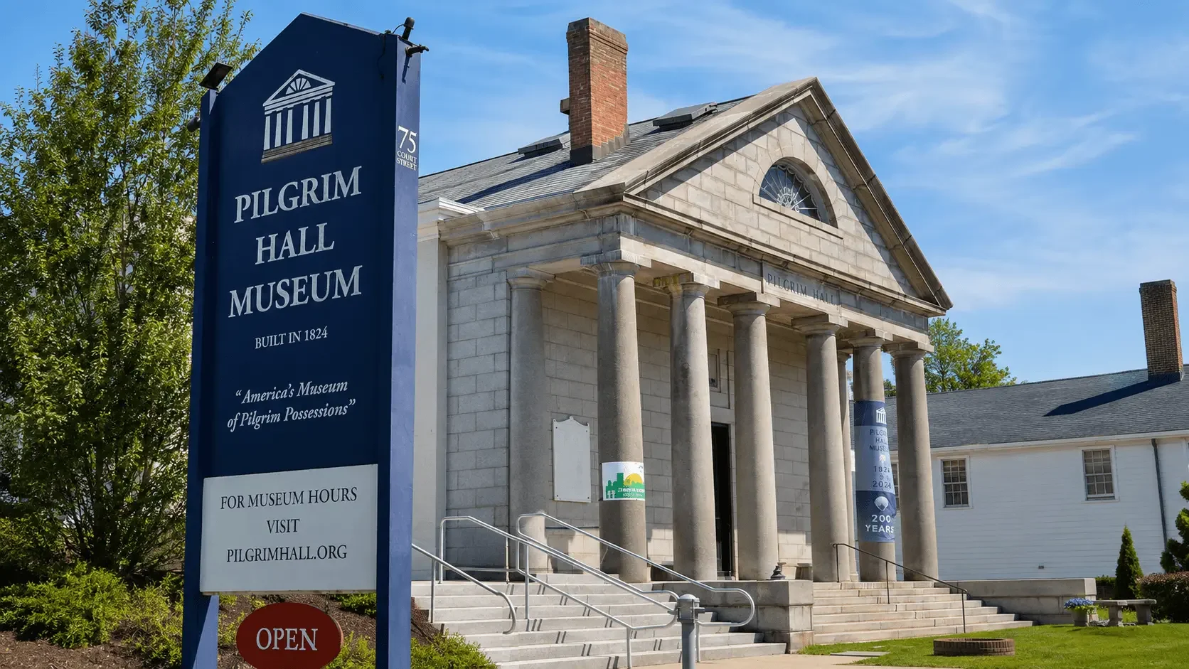 Featured view of Pilgrim Hall Museum in Plymouth, Massachusetts