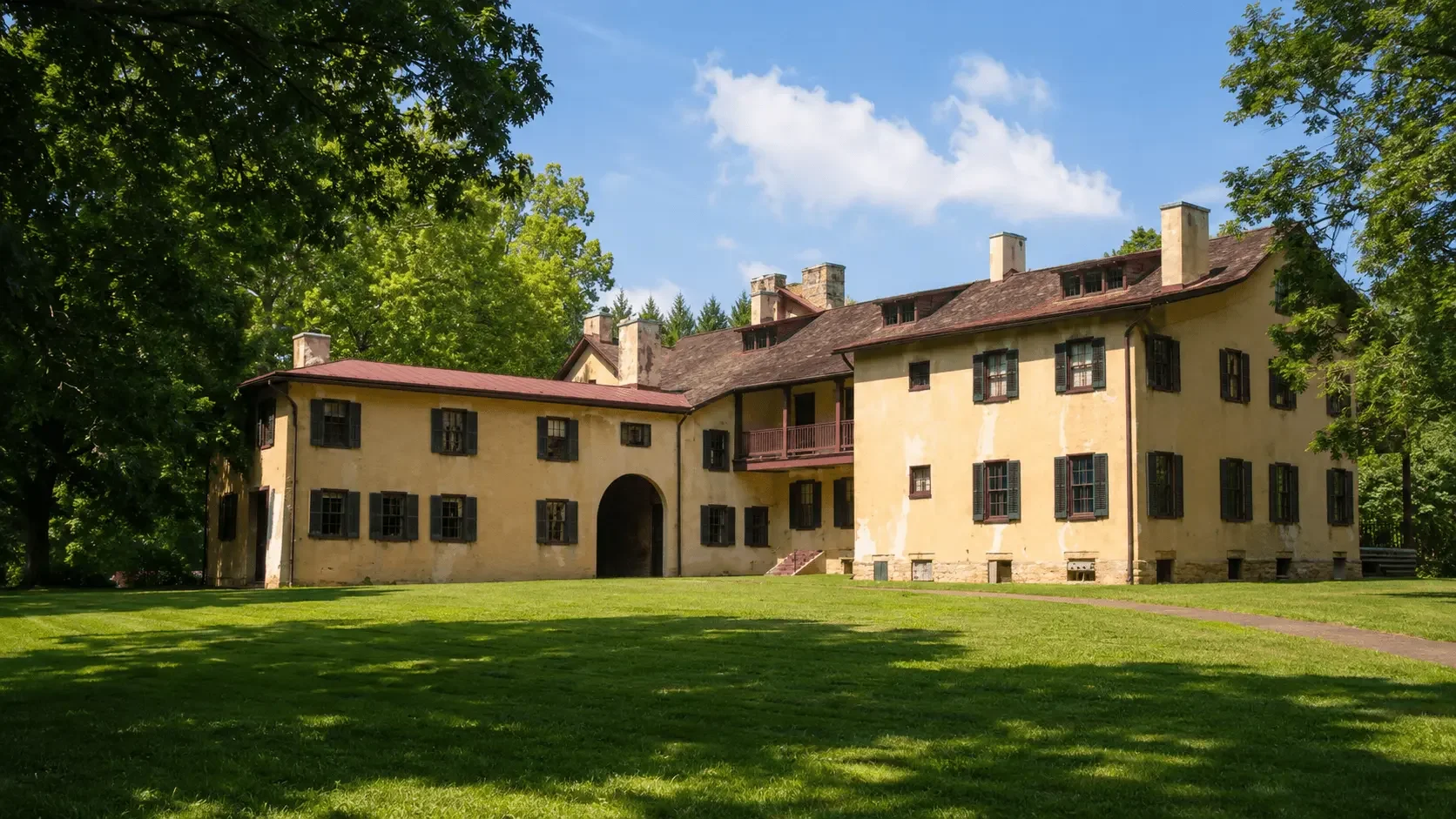 Featured view of Friendship Hill National Historic Site in Point Marion, Pennsylvania